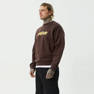 AFENDS Angel Boy Crew - Washed Coffee