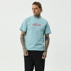 AFENDS Angel Boy Retro Tee - Washed Overcast