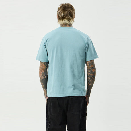AFENDS Angel Boy Retro Tee - Washed Overcast