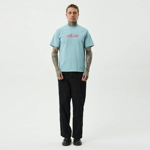 AFENDS Angel Boy Retro Tee - Washed Overcast