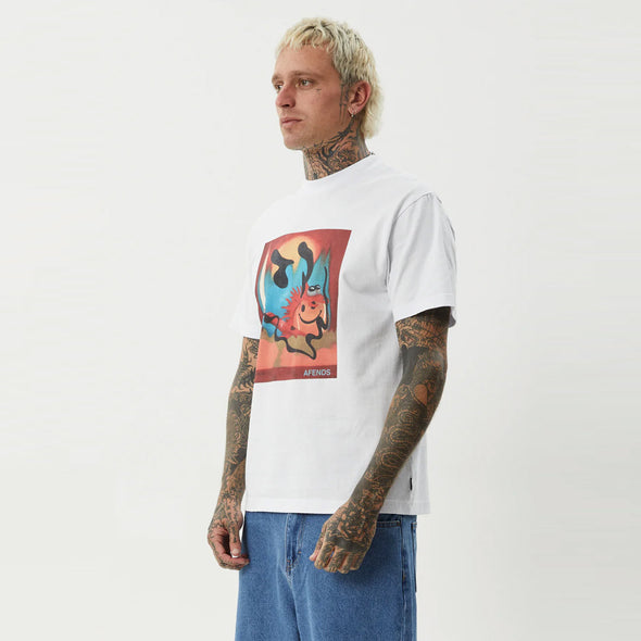 AFENDS Apocalypso Retro Fit Tee - White