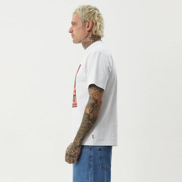 AFENDS Apocalypso Retro Fit Tee - White