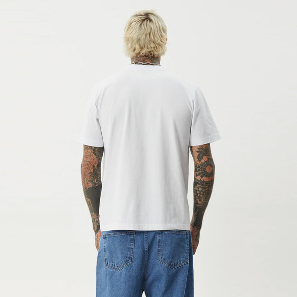 AFENDS Apocalypso Retro Fit Tee - White