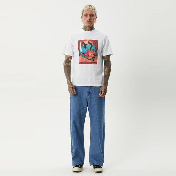 AFENDS Apocalypso Retro Fit Tee - White