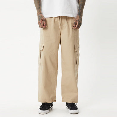 AFENDS Atlas Twill Cargo Pants - Taupe