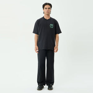 AFENDS Bad Dog Heavyweight Boxy Tee - Stone Black