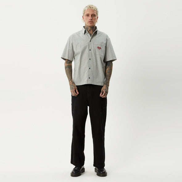 AFENDS Bats Striped Short Sleeve Shirt  - Fuel