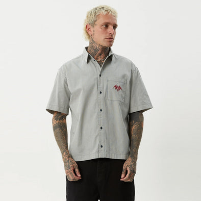 AFENDS Bats Striped Short Sleeve Shirt  - Fuel