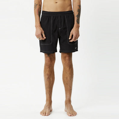 AFENDS Baywatch Swim Shorts - Black