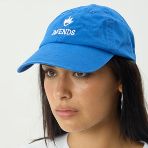 AFENDS Burnin Six Panel Cap - Washed Marina