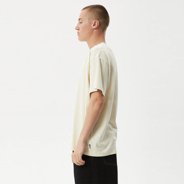 AFENDS Cloudy Boxy Fit Tee - Limestone