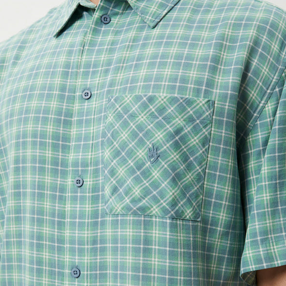 AFENDS Creator Short Sleeve Shirt - Pine