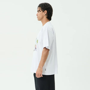 AFENDS Creatures Boxy Tee - White