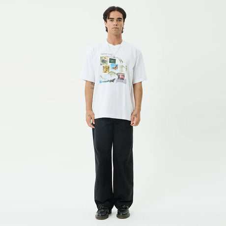 AFENDS Creatures Boxy Tee - White