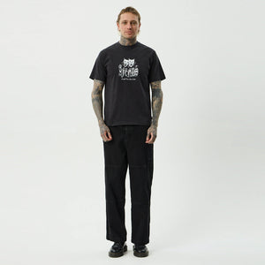 AFENDS Cry Later Retro Fit Tee - Stone Black