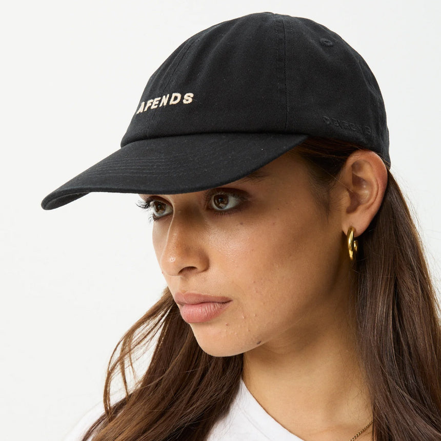 AFENDS Daylight Recycled Panelled Cap - Stone Black