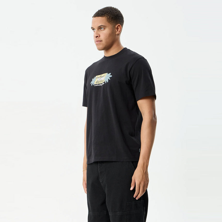 AFENDS Delites Heavyweight Retro Tee - Black