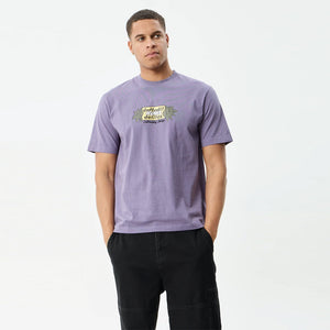 AFENDS Delites Heavyweight Retro Tee - Vintage Aubergine