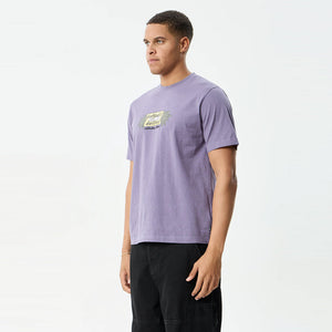 AFENDS Delites Heavyweight Retro Tee - Vintage Aubergine