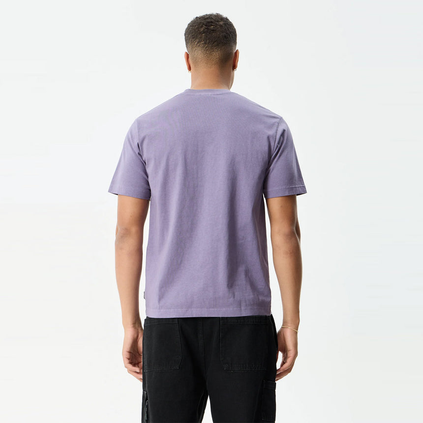 AFENDS Delites Heavyweight Retro Tee - Vintage Aubergine