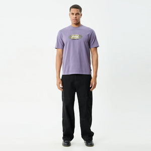 AFENDS Delites Heavyweight Retro Tee - Vintage Aubergine