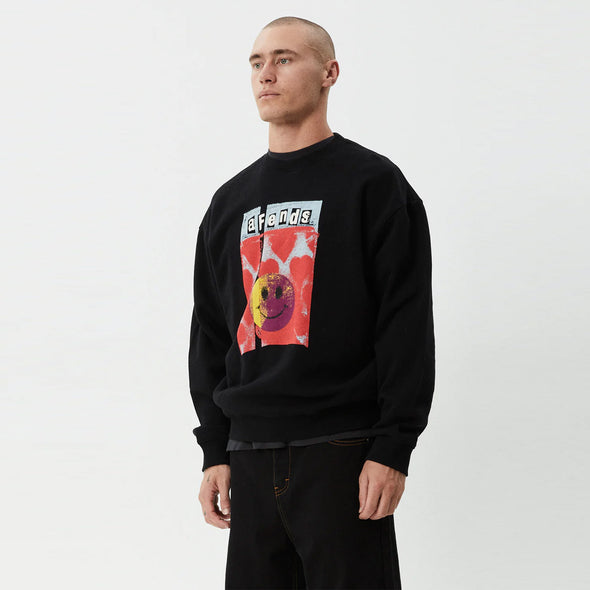 AFENDS Dime Bag Crew Black