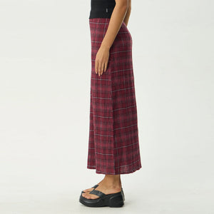 AFENDS Eboni Seersucker Maxi Skirt - Port Check