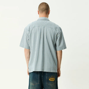 AFENDS Evans Short Sleeve Shirt - Overcast Check
