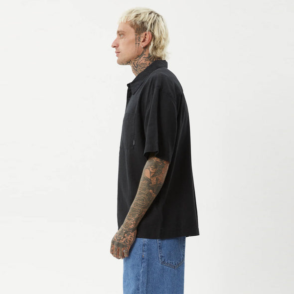 AFENDS Everyday Short Sleeve Shirt - Black