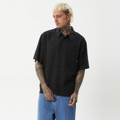 AFENDS Everyday Short Sleeve Shirt - Black