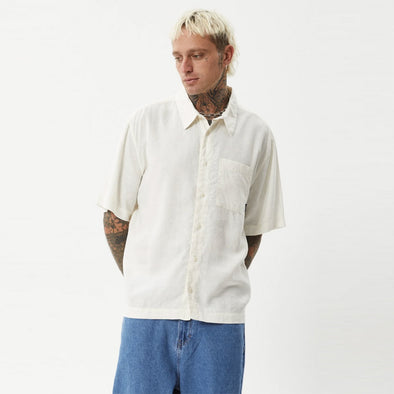 AFENDS Everyday Short Sleeve Shirt - Off White