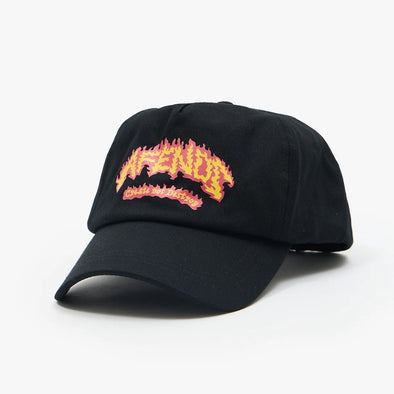 AFENDS Flame On Five Panel Cap - Black