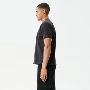 AFENDS Flower Patch Heavyweight Boxy Tee - Stone Black