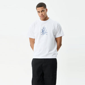AFENDS Flower Patch Heavyweight Boxy Tee - White