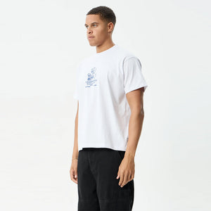AFENDS Flower Patch Heavyweight Boxy Tee - White