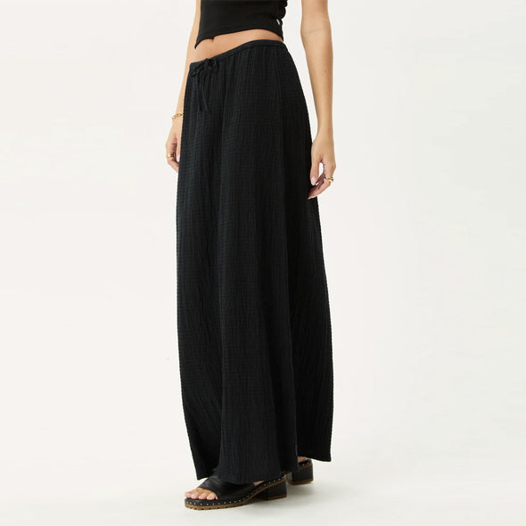 AFENDS Focus Seersucker Maxi Skirt - Black