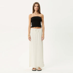 AFENDS Focus Seersucker Maxi Skirt - Off White