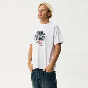 AFENDS Framed Boxy Tee - White