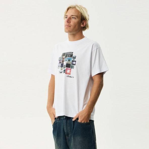 AFENDS Framed Boxy Tee - White