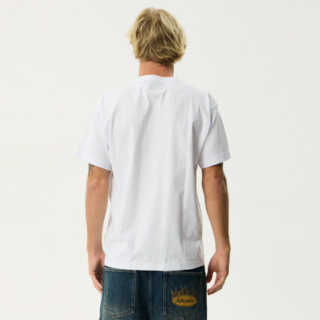 AFENDS Framed Boxy Tee - White