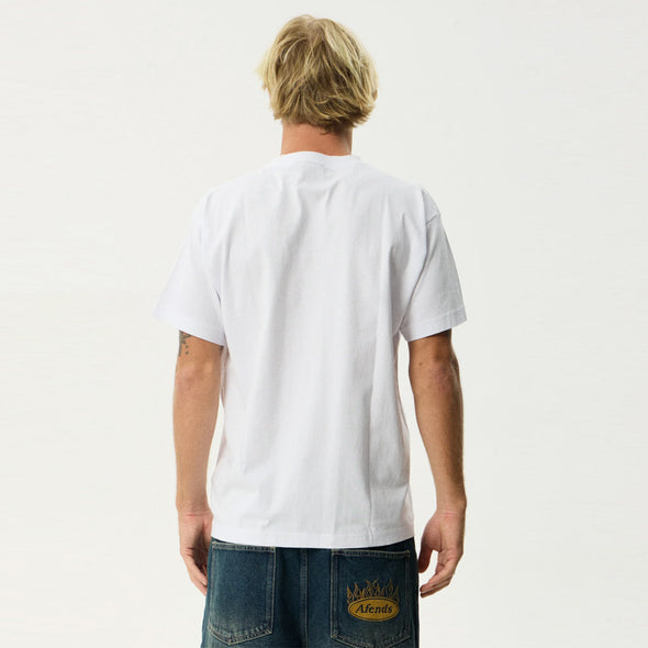 AFENDS Framed Boxy Tee - White