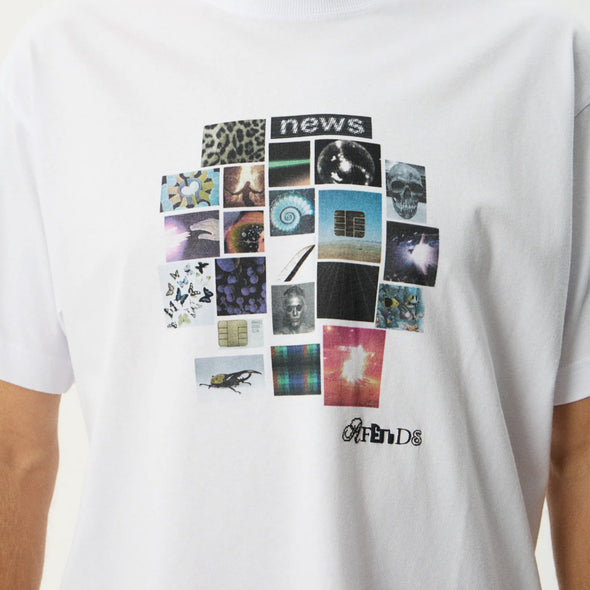 AFENDS Framed Boxy Tee - White