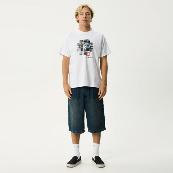 AFENDS Framed Boxy Tee - White