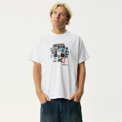 AFENDS Framed Boxy Tee - White
