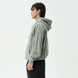 AFENDS Genesis Boxy Zip Hood - Washed Sycamore
