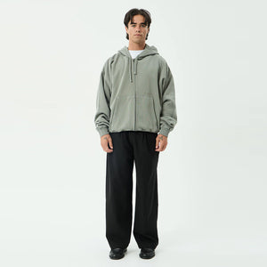 AFENDS Genesis Boxy Zip Hood - Washed Sycamore