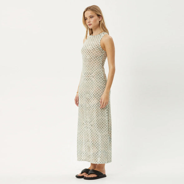 AFENDS Glasshouse Sheer Maxi Dress - Sand