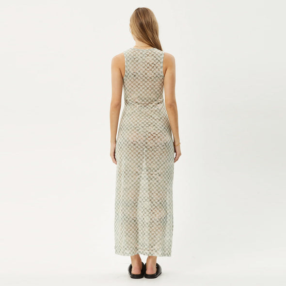 AFENDS Glasshouse Sheer Maxi Dress - Sand