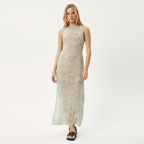 AFENDS Glasshouse Sheer Maxi Dress - Sand