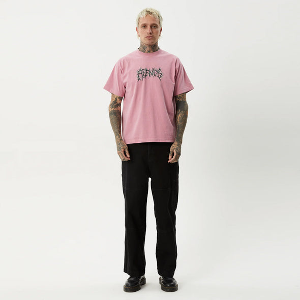 AFENDS Heavy Petal Heavyweight Boxy Tee - Washed Marrakesh